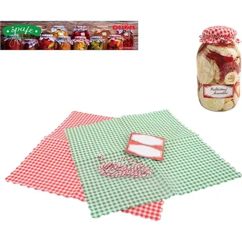 Zavařovací pomůcka Sada textilní dekorace+provázek