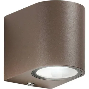 Venkovní osvětlení F.A.N. Europe Venkovní nástěnné svítidlo ONE, bronzová barva, výška 8 cm, kov, IP54