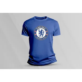 Chlapecké tričko Dětské bavlněné tričko Chelsea. Královsky modrá velikost 152