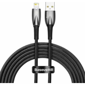 Datový kabel Kabel USB pro Lightning Baseus řady Glimmer, 2,4 A, 1 m (černý)