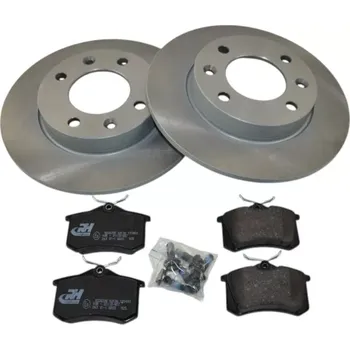 Brzdový kotouč Sada zadní brzdové kotouče + destičky CITROEN PEUGEOT 1007 307 PARTNER (CITROEN 4246X80 PEUGEOT 4246W90)