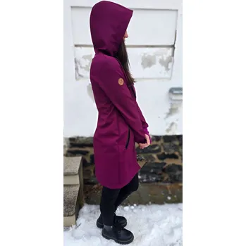 Dámský kabát Kulišárny Dámský softshellový kabát MALINOVÁ VELIKOST: 40