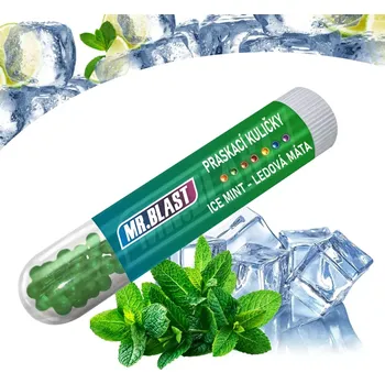Bonbon Mr.Blast Praskací kuličky Mr. Blast - Ice mint - Ledová máta - 50 ks