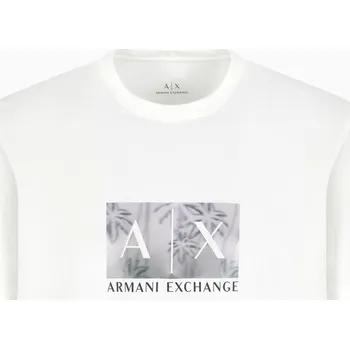 Pánské tričko Tričko Armani Exchange Off White U0009 1175696 M