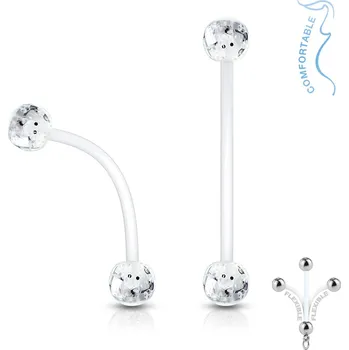 Piercing Šperky4U Pružný těhotenský piercing do pupíku - WP0021-C