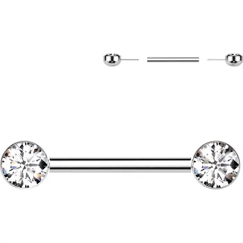 Piercing Šperky4U Piercing do bradavky TITAN - PUSH IN - TIT1406-C