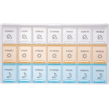 Dávkovač léků Orion Organizér na léky 3 sekce 7 dní