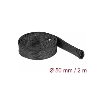 kabelová chránička Delock Opletené opláštení se zipovým uzáverem, 2 m x 50 mm, cerné