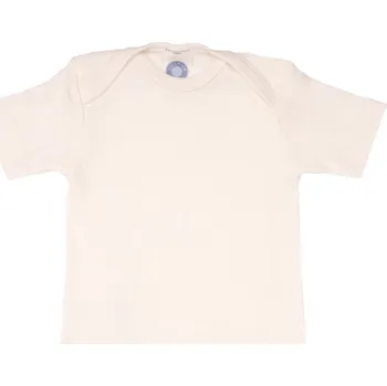 Dětské triko s krátkým rukávem z merino vlny a hedvábí přírodní Cosilana Velikost: 98/104