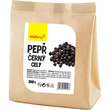 Koření Wolfberry Pepř černý celý 200 g