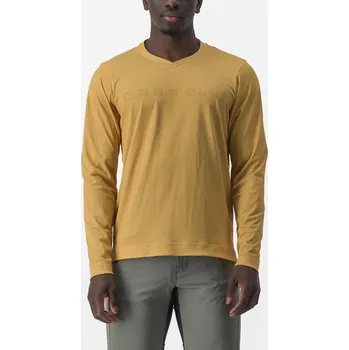 cyklistický dres CASTELLI Cyklistický dres s krátkým rukávem - TRAIL TECH 2 - žlutá 3XL