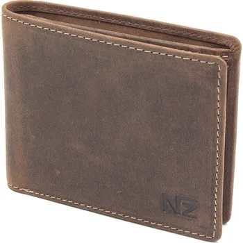 Peněženka Hnědá pánská kožená peněženka minimalistická Nivasaža N59