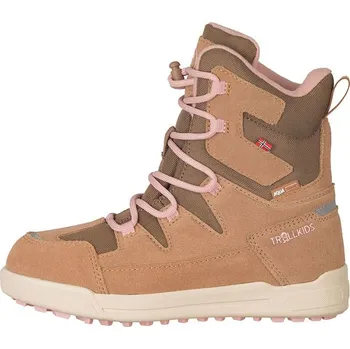 Dívčí kozačky Trollkids Hellbraun 6018230 38