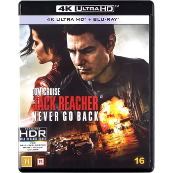 Blu-ray film Jack Reacher: Never Go Back Blu-ray disk