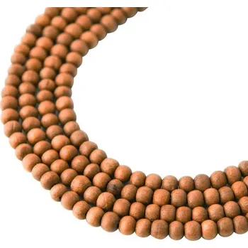 Korálek Korálek z bílého santalového dřeva 4 mm