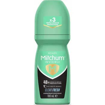 Mitchum Women Invisible Clear Fresh Roll-On Antiperspirant v kuličce 100 ml