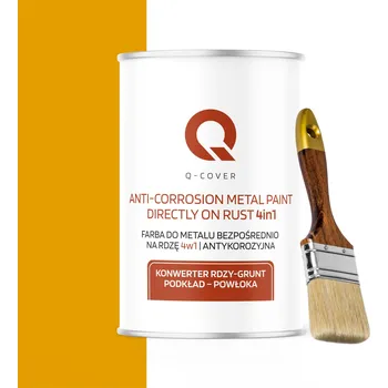 univerzální barva BARVA NA KOV NA REZ A HLINÍK 4v1 ŽLUTÁ ZLATÁ RAL 1004 VYSOKÝ LESK 1L