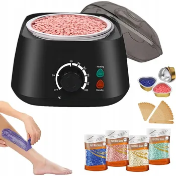 SADA PRO DEPILACI: OHŘÍVAČ + 400g TVRDÝ VOSK V GRANULÍCH + ŠPACHTLE