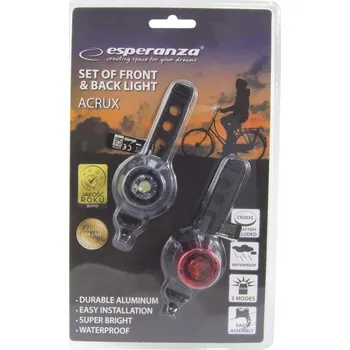Cyklosvítilna LED SVĚTLO NA KOLO PŘEDNÍ A ZADNÍ SADA ACRUX