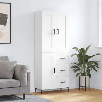 vidaXL Skříň highboard 69,5 x 34 x 180 cm kompozitní dřevo [3200002] Barva: Bílá
