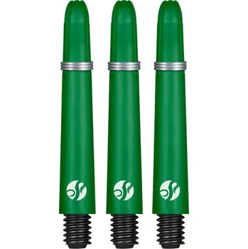 Násadky na šipky Shot Koi Carbon zelené 41mm střední