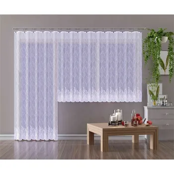 Záclona Záclona žakárová, Safira metráž, bílá