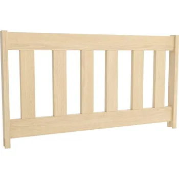 Dětská postel Odnímatelná zábrana z masivu - typ B - 89 cm (Bez povrchových úprav)