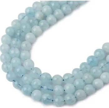 Korálek Korálky z minerálu Akvamarín 4 mm