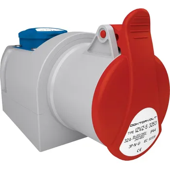 Elektrická zásuvka Elektrická Zásuvka Doktorvolt červená