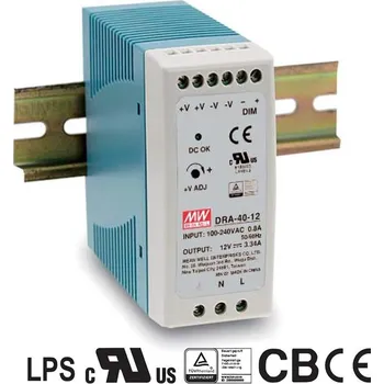 spínaný zdroj Mean Well DRA-60-24 Napájecí spínaný zdroj na DIN