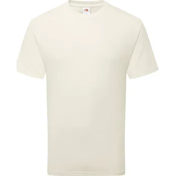 Pánské tričko FRUIT OF THE LOOM PURE COTTON T / Unisex tričko z těžké bio bavlny - béžová XXL