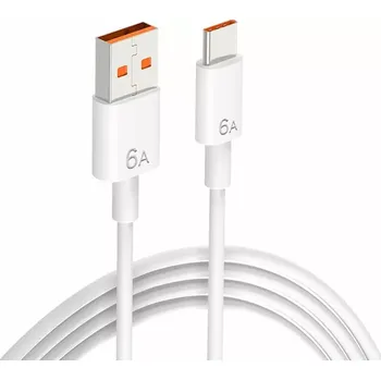 Datový kabel usb kabel usb-a na usb-c 1 m bílý