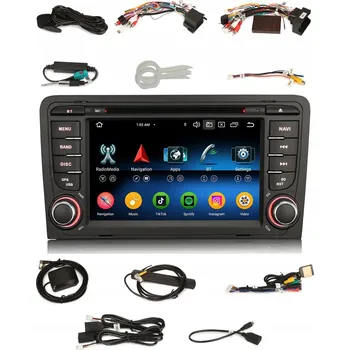 Autorádio 2DIN AUTORÁDIO S NAVIGACÍ ANDROID pro AUDI A3 8P, 4/64 GB, DSP, CARPLAY, LTE, CD/DVD