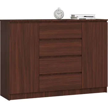 Komoda Komoda Kryštof 140 cm 2 skříňky a 4 šuplíky wenge