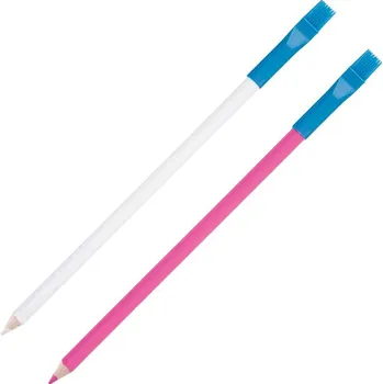 Příslušenství k šicímu stroji Krejčovská křída v tužce se štětečkem bílá + růžová