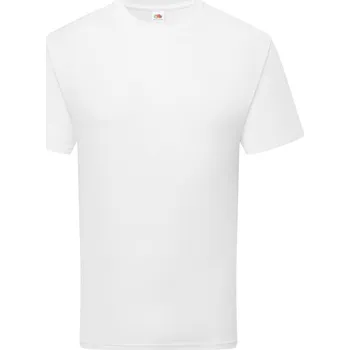 Pánská móda FRUIT OF THE LOOM PURE COTTON T / Unisex tričko z těžké bio bavlny - bílá S