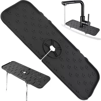 podložka do dřezu Silikonová odkapávací podložka na dřez, černá