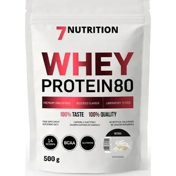Protein Protein syrovátkový koncentrát - WPC 7Nutrition prášek 500 g příchuť natural