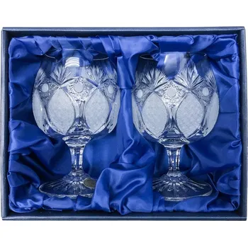 Sklenice Bohemia Crystal Přátelská souprava na brandy, rum, koňak. Brus Paříž