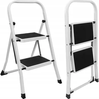Žebřík ŽEBŘÍK DOMÁCÍ SKLÁDACÍ ŽEBŘÍK 2-STUPŇOVÝ OCELOVÝ SCHŮDKY STUPNĚ 150KG