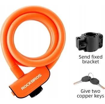 Zámek na kolo Zabezpečení kola lankem Rockbros Zámek na kolo