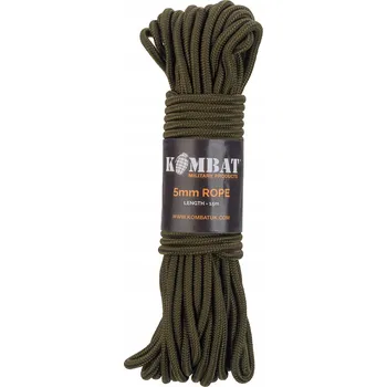 Lany Šňůra Lina Paracord Univerzální Kombat Tactical 5 mm - 15 Metrů, Olive (Olivová)