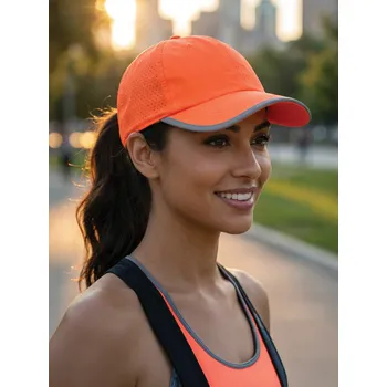 Kšiltovka Dámská kšiltovka A-95 v neonově oranžové barvě, VELIKOST UNI