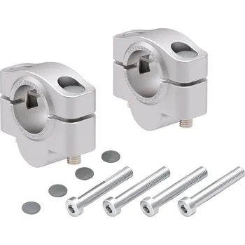 Hepco & Becker Zvýšení řídítek Yamaha Ténéré 700 (25) H 20 mm stříbrné