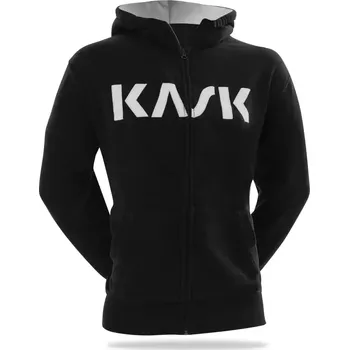 cyklistický dres Mikina KASK man black s kapucí