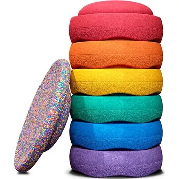 ostatní stavebnice Stapelstein Rainbow set Classic + Confetti board 6+1