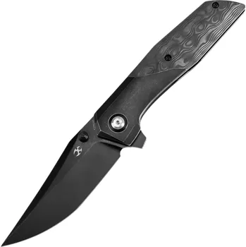 kapesní nůž KANSEPT Deadite Blackwash CPM S35VN 0,118" / 3,0mm Blackwash Titan s růžovým