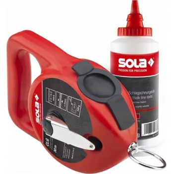Vodováha Sola SOLA CHALKING STRING 30m CLG 30 SET R + RED CHALK