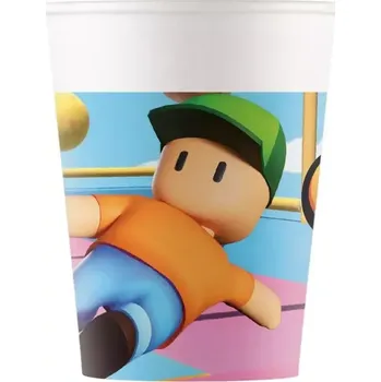 Party nádobí Papírové kelímky Stumble Guys 8 ks