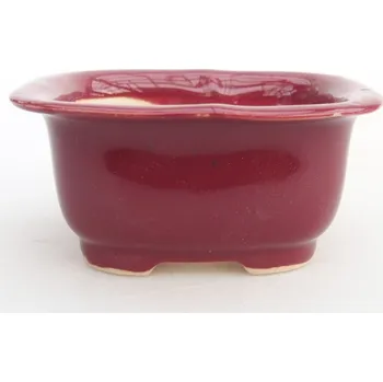 Květináč Mini bonsai miska 7,5 x 6,5 x 3,5 cm vínová